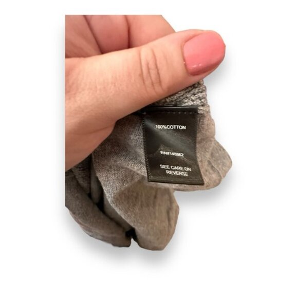 Women’s torrid 1 100% Cotton Grey 3/4 Bell Sleeve V Neck Sweater 14 16 1X 1XL - Picture 10 of 12